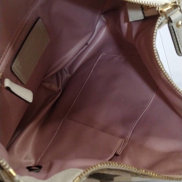 Coach Kristen Blue Op Art Shoulder Crossbody Hobo Bag Convertible Strap Vintage - Picture 7 of 10